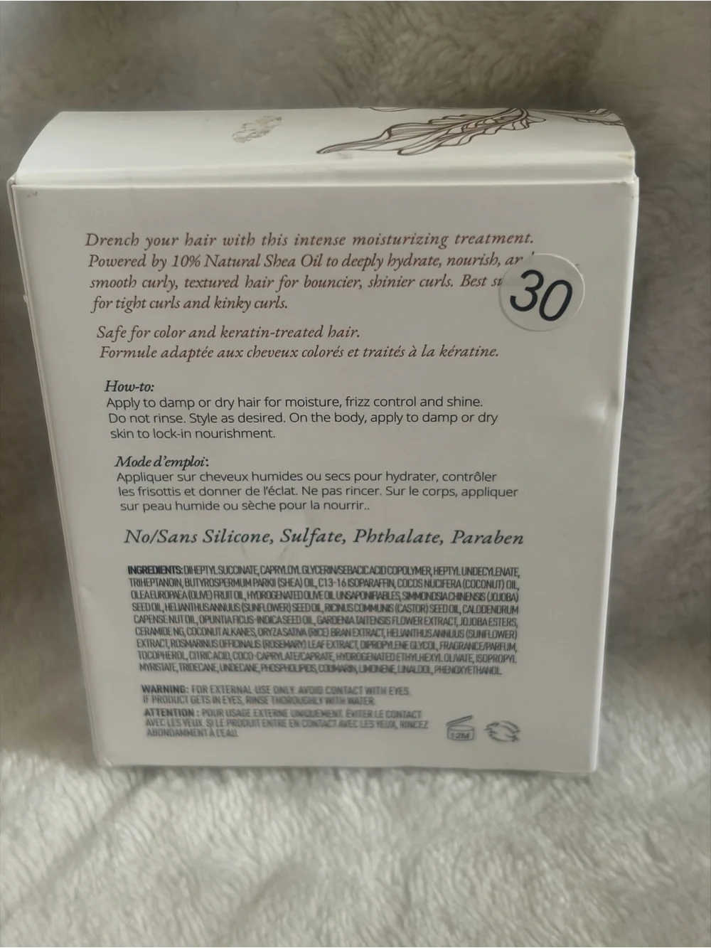 FEKKAI Shea Butter Intense Oil for Hair + Body - Full Size 50 ml/1.7 oz In Box